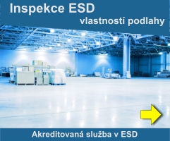Inspekce ESD vlastností podlahy